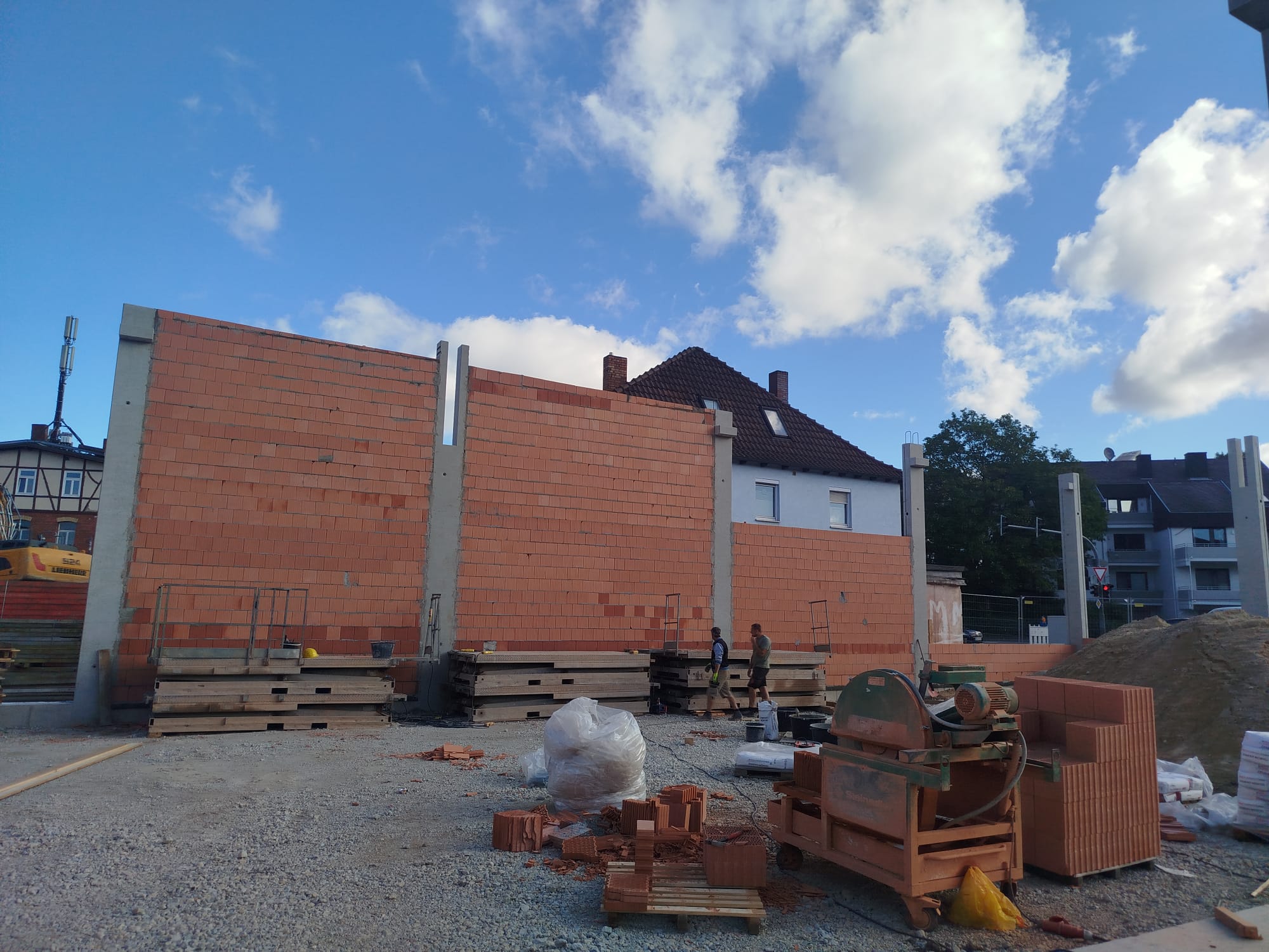 Edeka - výstavba nákupného centra Coburg, Nemecko maj-august 2026